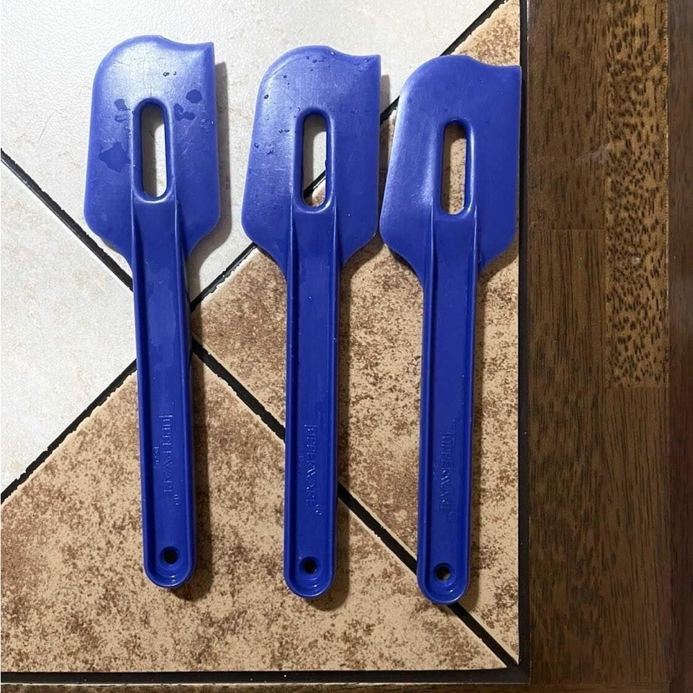 Tupperware Blue Spatula Set